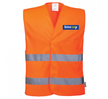 LOGISTIQUE : Gilet de signalisation orange classe 2 C474 PORTWEST + transfert