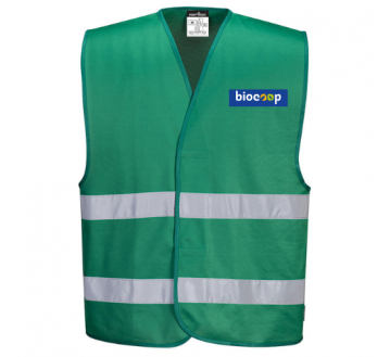 LOGISTIQUE : Gilet HV IONA vert F474 PORTWEST + transfert