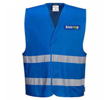 LOGISTIQUE : Gilet de sécurité IONA F474 bleu royal PORTWEST + transfert