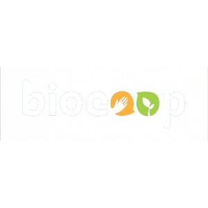 BRODERIE COEUR "BIOCOOP" BLANC - 3 COULEURS SANS FOND