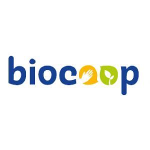 BRODERIE COEUR "BIOCOOP" : BLEU 3 COULEURS SANS FOND