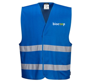 LOGISTIQUE : Gilet de sécurité IONA F474 bleu royal PORTWEST + Transfert Coeur