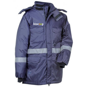 Veste doublée LEIDA marine COFRA + Transfert Coeur