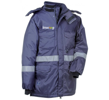 Veste doublée LEIDA marine COFRA + Transfert Coeur